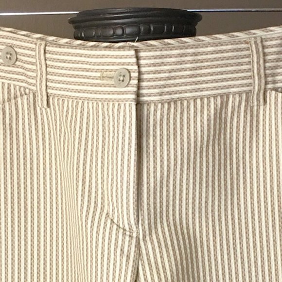 EXPRESS DESIGN STUDIO "City Editor" Striped Bermuda Shorts SIZE 8 - Picture 3 of 11